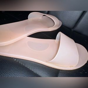 SHEIN clear pink slip on Sandals 😍